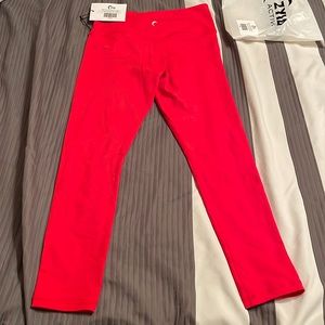 Zyia Active Leggings Red Fire Vibrations Light n Tight Hi-Rise